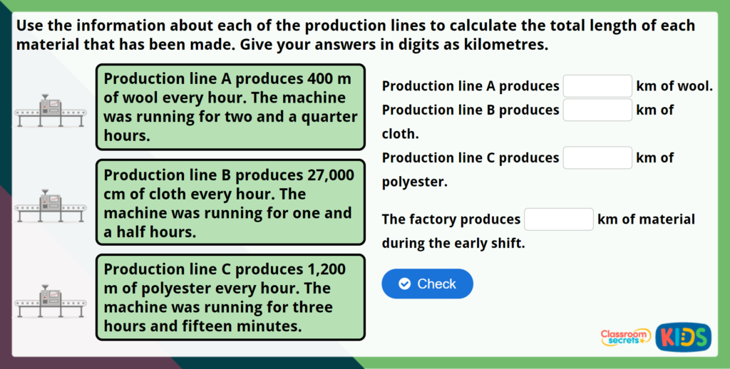 Year 5 Metric Units Maths Challenge