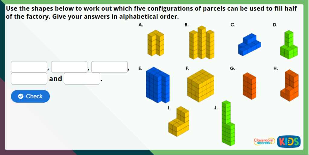 Year 5 What is Volume Maths Challenge