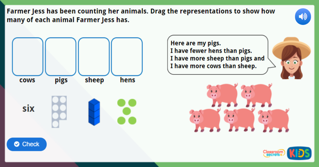 Year 1 Representing Objects Maths Challenge