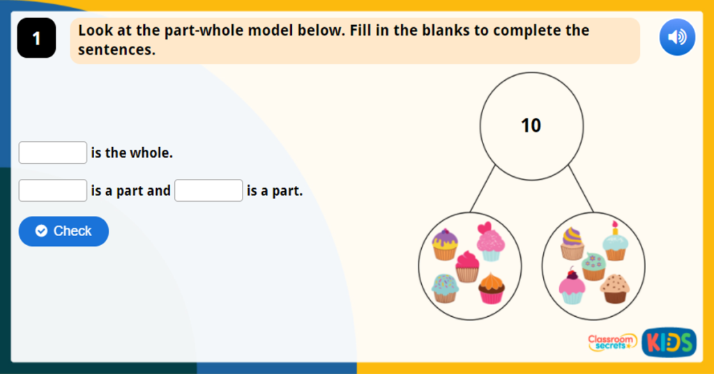 Year 1 Part-Whole Model Game