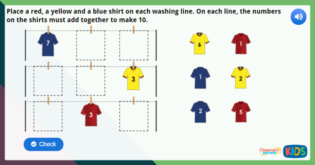 Year 1 Finding a Part Maths Challenge