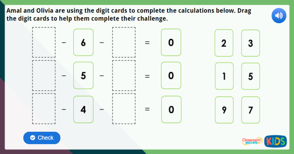 Year 1 How Many Left 2 Maths Challenge