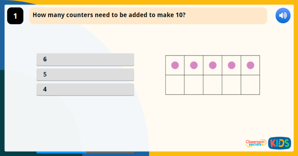 Year 1 Number Bonds to 10 Game