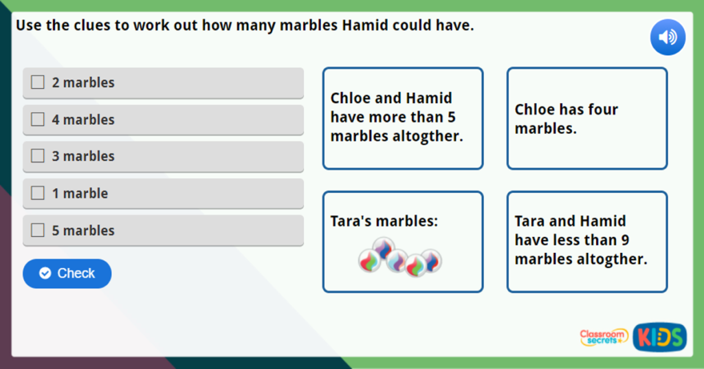 Year 1 Adding Together Maths Challenge