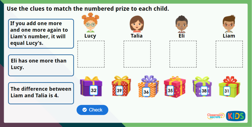 Year 2 Add and Subtract 1s Maths Challenge