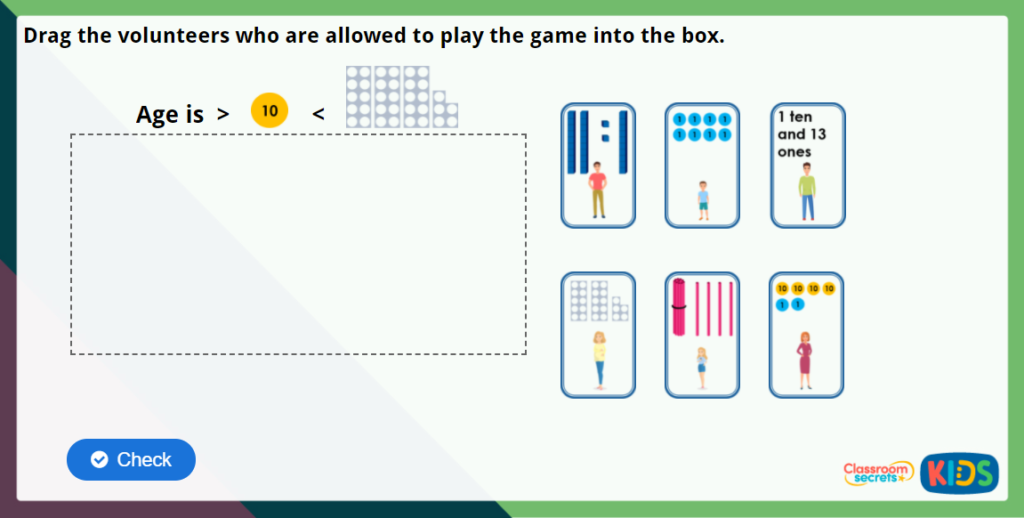 Year 2 Compare Objects Maths Challenge
