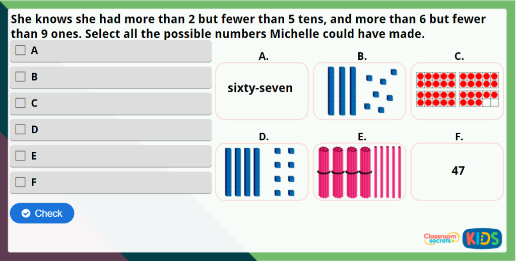 Year 2 Count Objects to 100 Maths Challenge