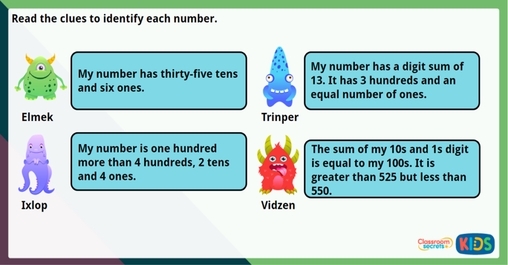 Year 3 Add Two 3 Digit Numbers 1 Maths Challenge