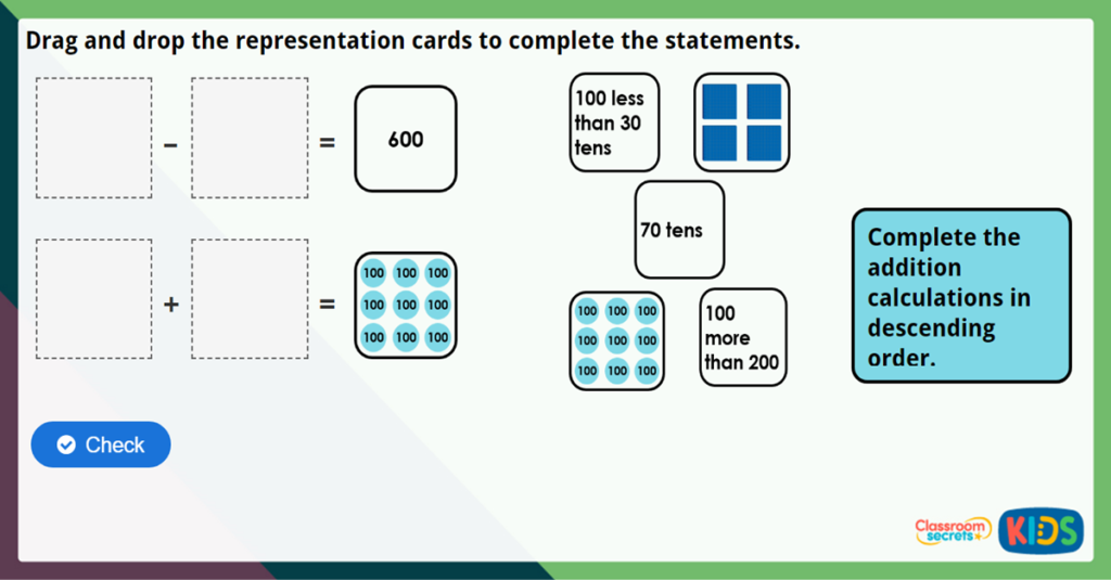 Year 3 Add and Subtract Maths Challenge