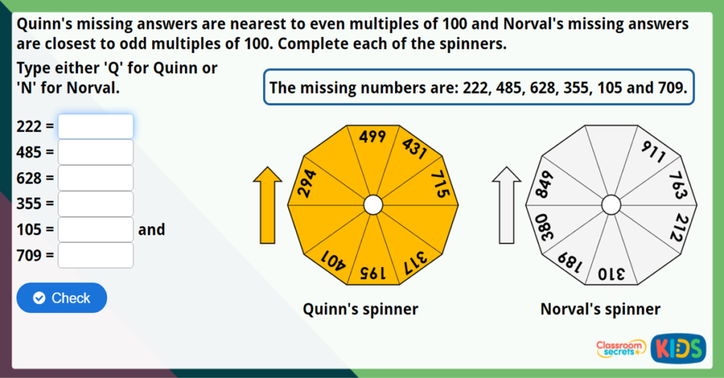Year 3 Estimate Answers Maths Challenge