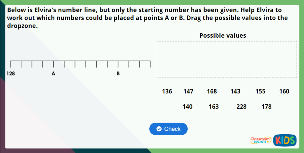 Year 3 Number Line to 1,000 Maths Challenge