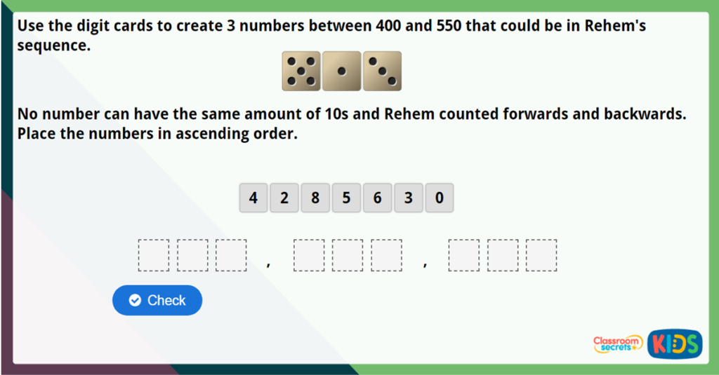 Year 4 Count in 25s Maths Challenge