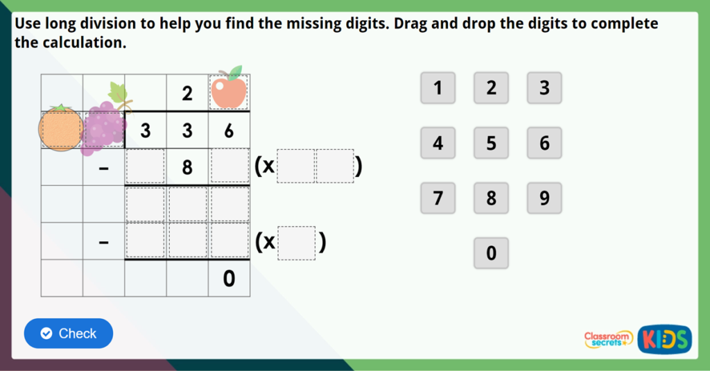 Year 6 Long Division 1 Challenge