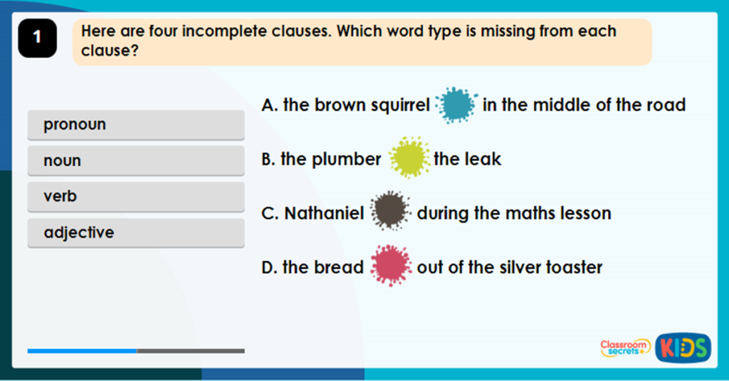 Year 3 What is a Clause? Game