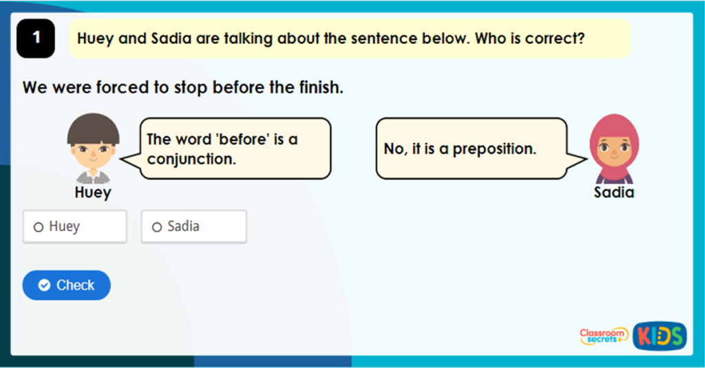 Year 4 Expanding Sentences Using Prepositions