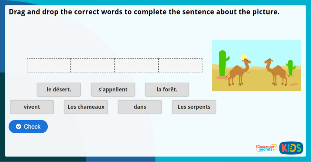 French Animals Activity