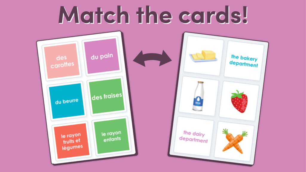 Year 4 French At the Supermarket Game