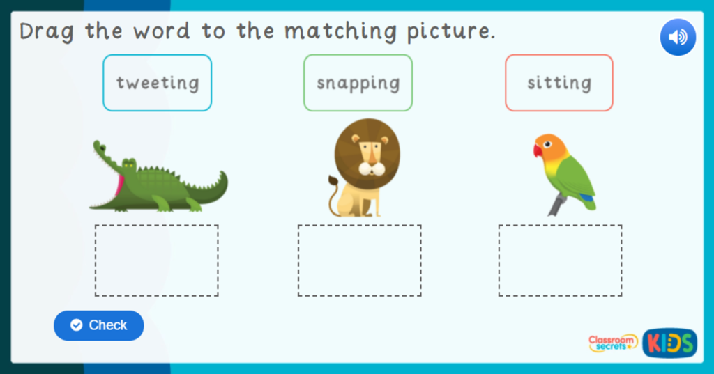 Reception Zoo Labelling Game