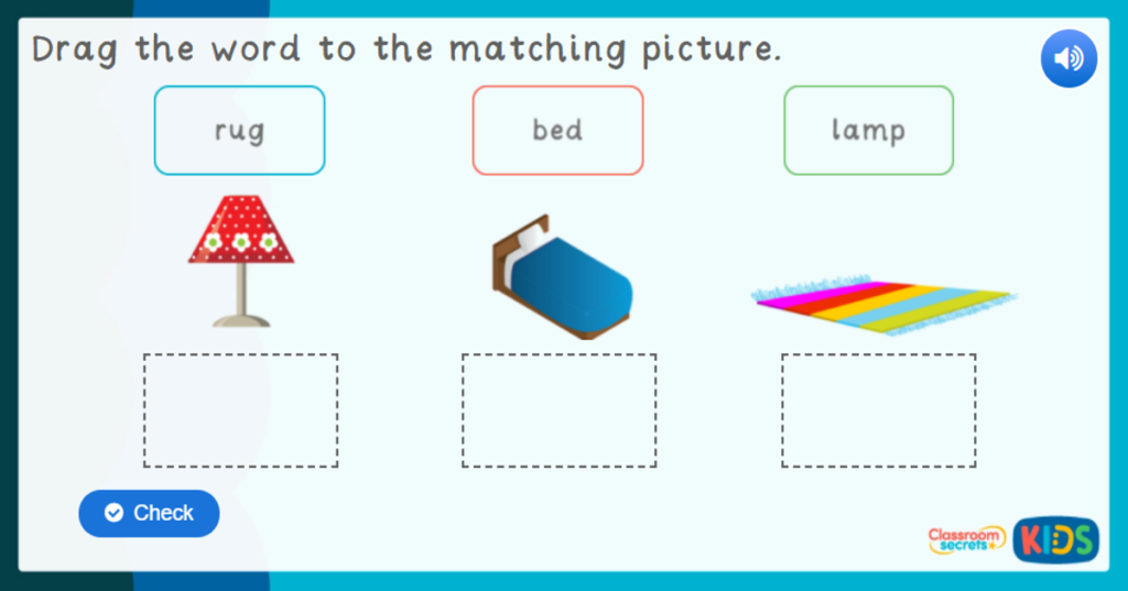Reception Home Labelling Game