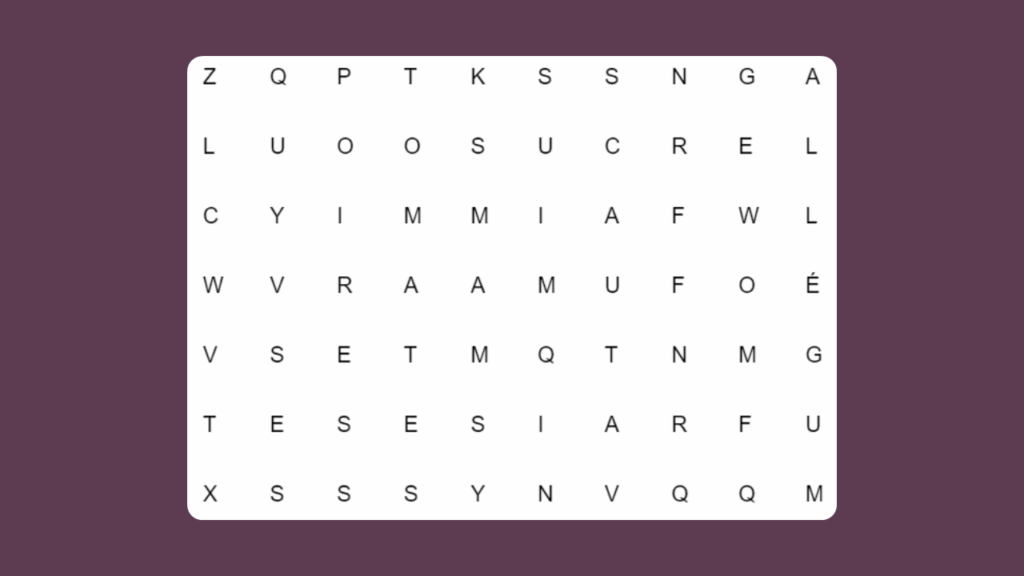 KS2 French Foods Find the Words