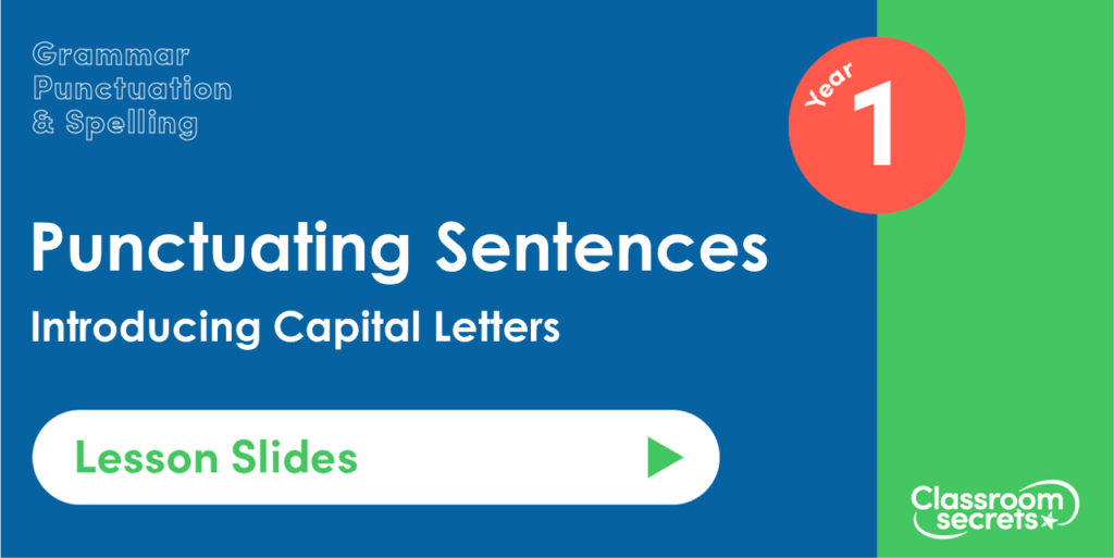 Introducing Capital Letters Year 1 Lesson Slides