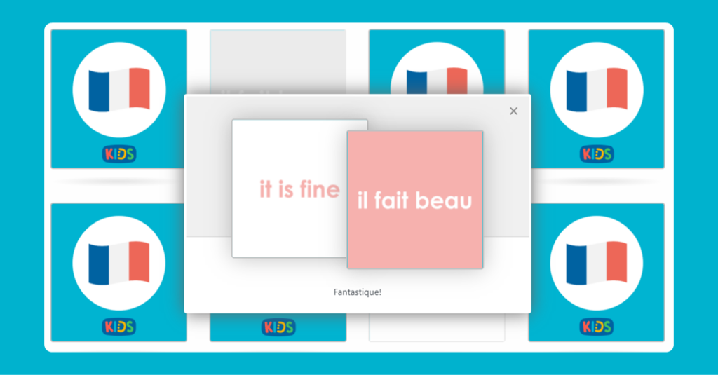 French The Weather Memory Game