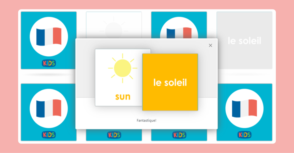 French The Weather Memory Game 2