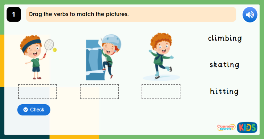 Year 1 Verbs Game
