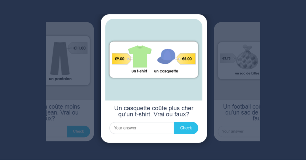 Year 4 French Going Shopping Flashcards