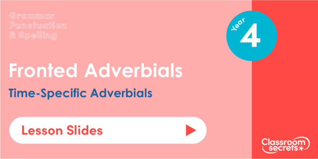 Year 4 Time-Specific Adverbials Lesson Slides