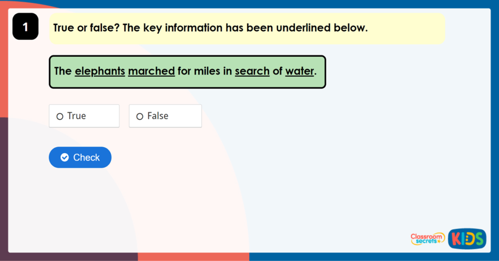 Year 6 Writing in Notes Game