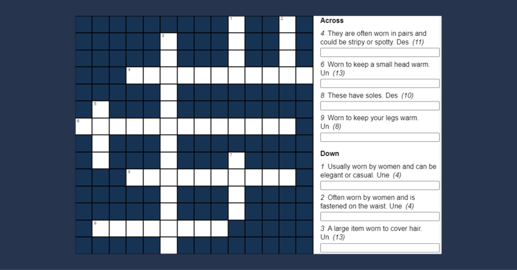 Year 5 French What I'm Wearing