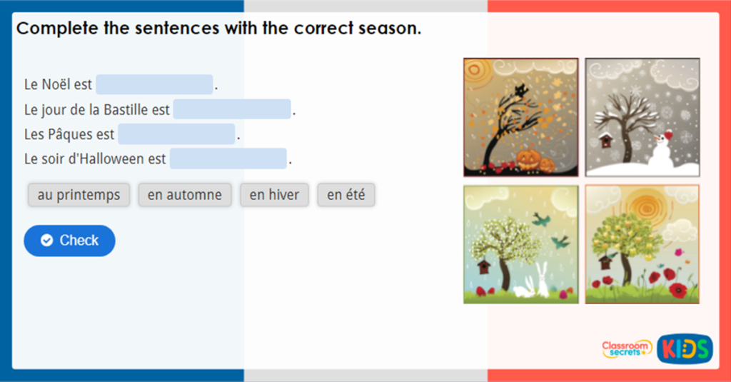 Year 6 The Weather and Seasons Game
