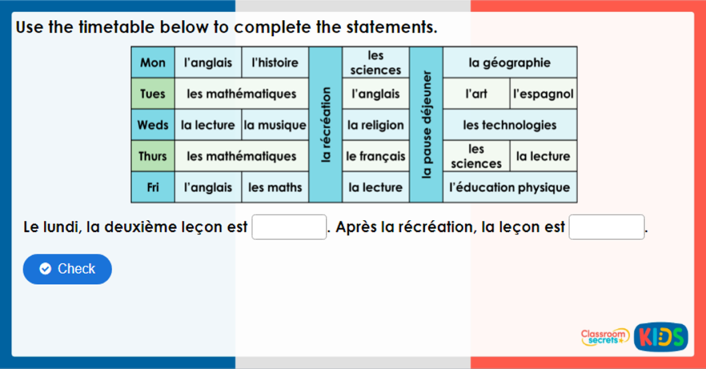Year 4 School and Lessons Image