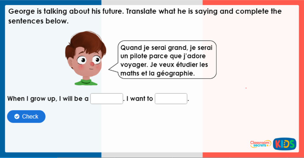 Year 6 French School and the Future